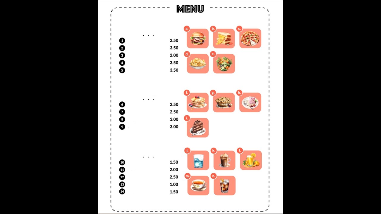 Yemek Siparişi-Ordering Food  Video 12
