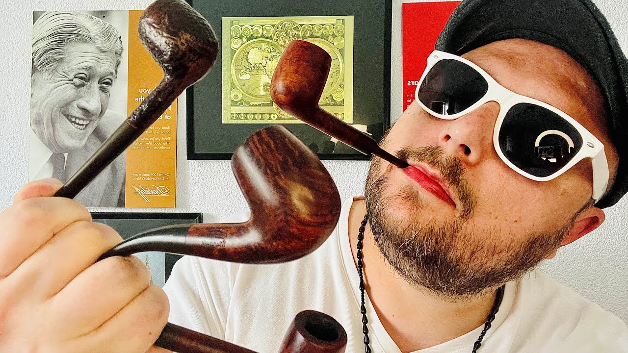 86 years old Parker pipes. 1954 Hardcastle&rsquo;s. A piece of Dunhill history ⭕️🌞