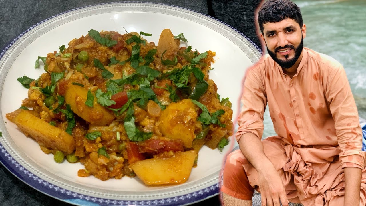 Mix Vegetables Recipe by Desi Khana M.A || Aloo Matar Gajar Gobhi 