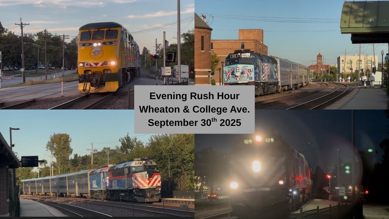 Evening Rush Hour at Wheaton & College Ave. September 30th 2025