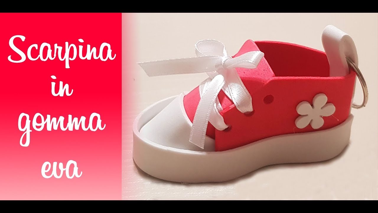DIY SCARPETTA PORTACHIAVI IN GOMMA EVA
