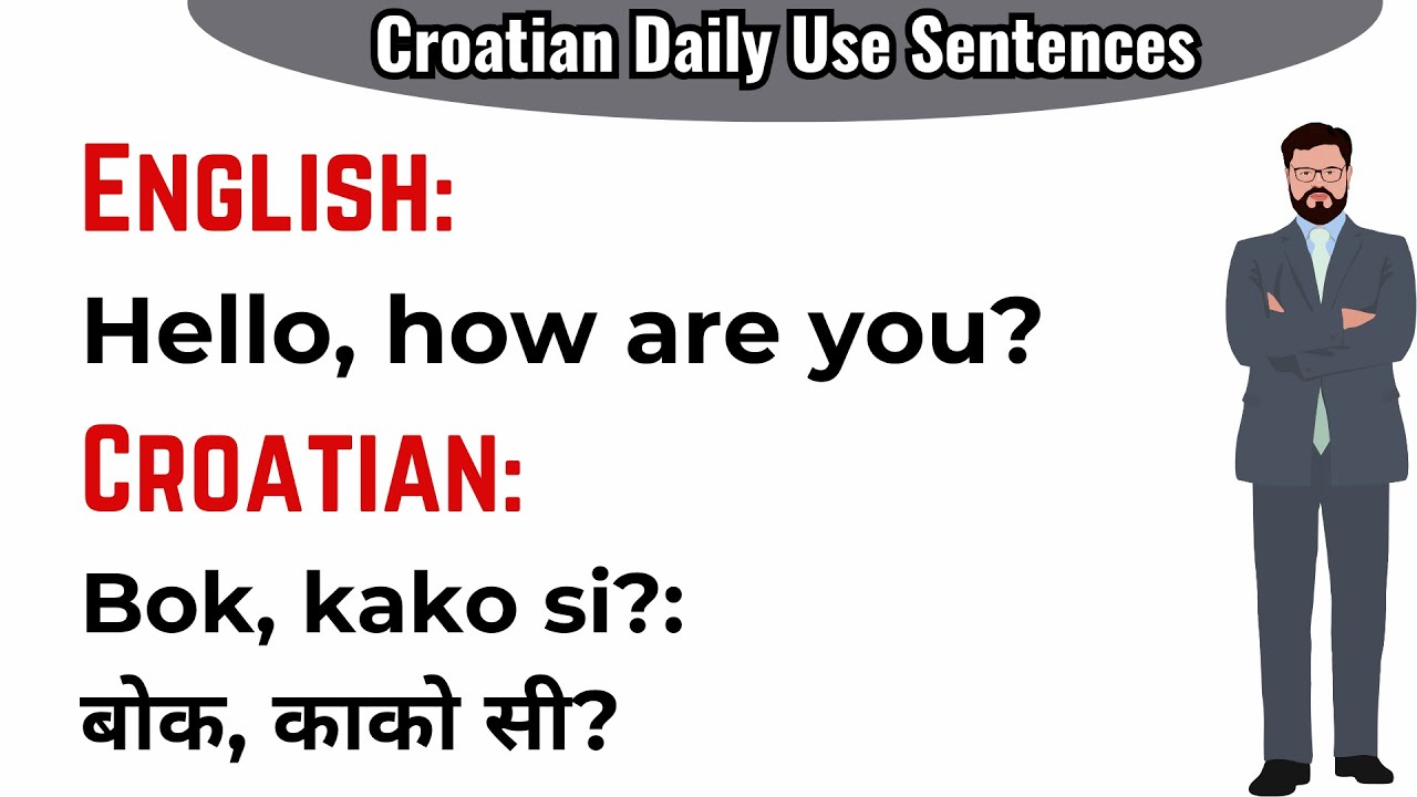 Croatian Language in Nepali || Daily Use Sentences #croatian #language