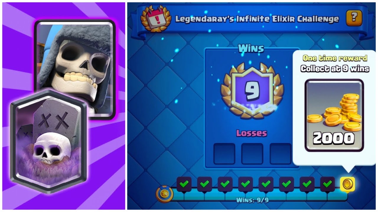EASY 9-0 in 7x or Legendaray's Infinite Elixir Challenge - Clash Royale
