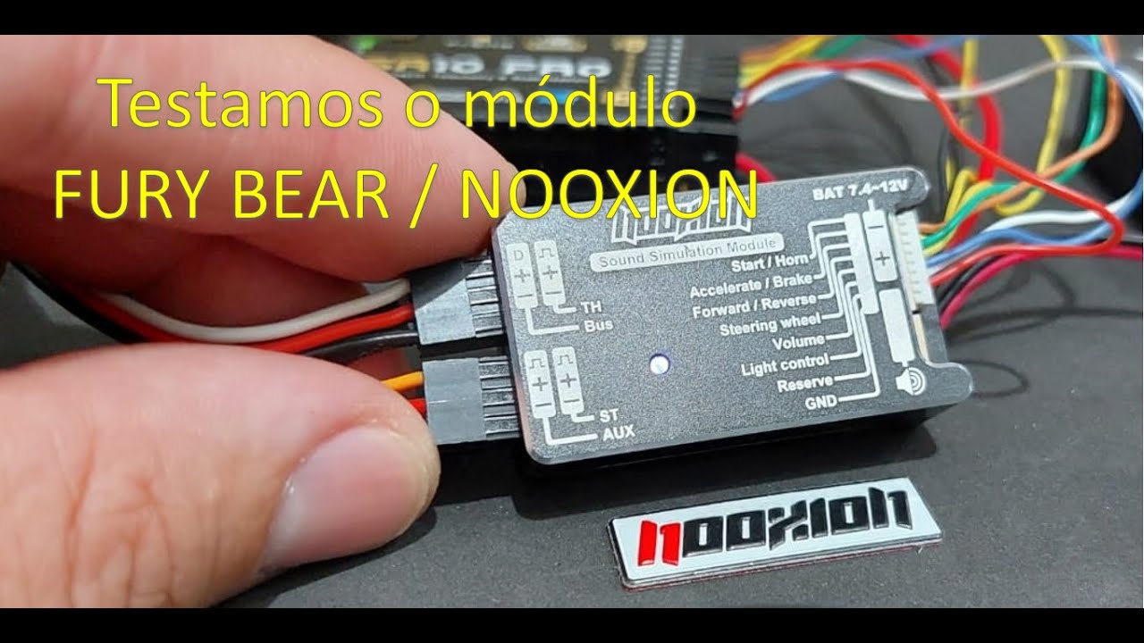 Módulo de som FURY BEAR Nooxion para truckmodelismo na escala 1:14
