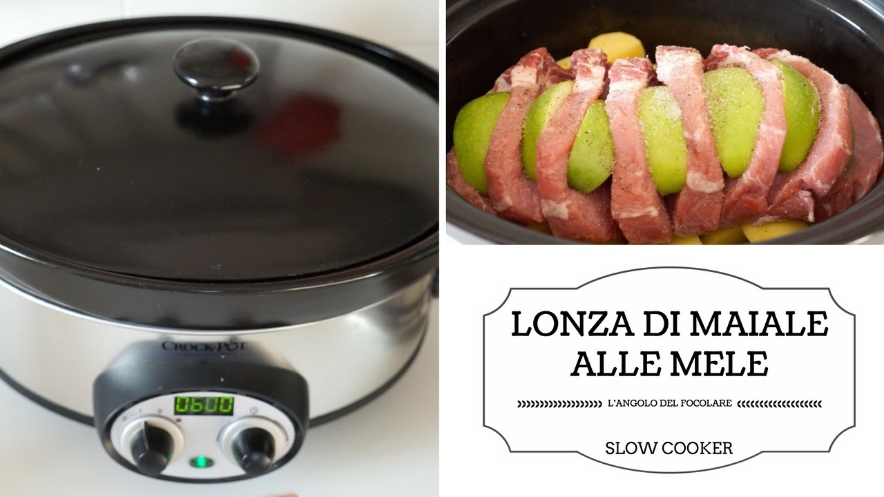 LONZA DI MAIALE ALLE MELE - slow cooker