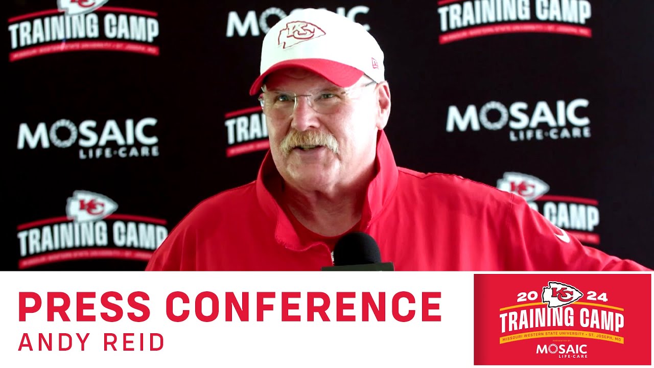 Andy Reid, Trey Smith & Drue Tranquill Speak to the Media at Training Camp | JULY 28, 2024