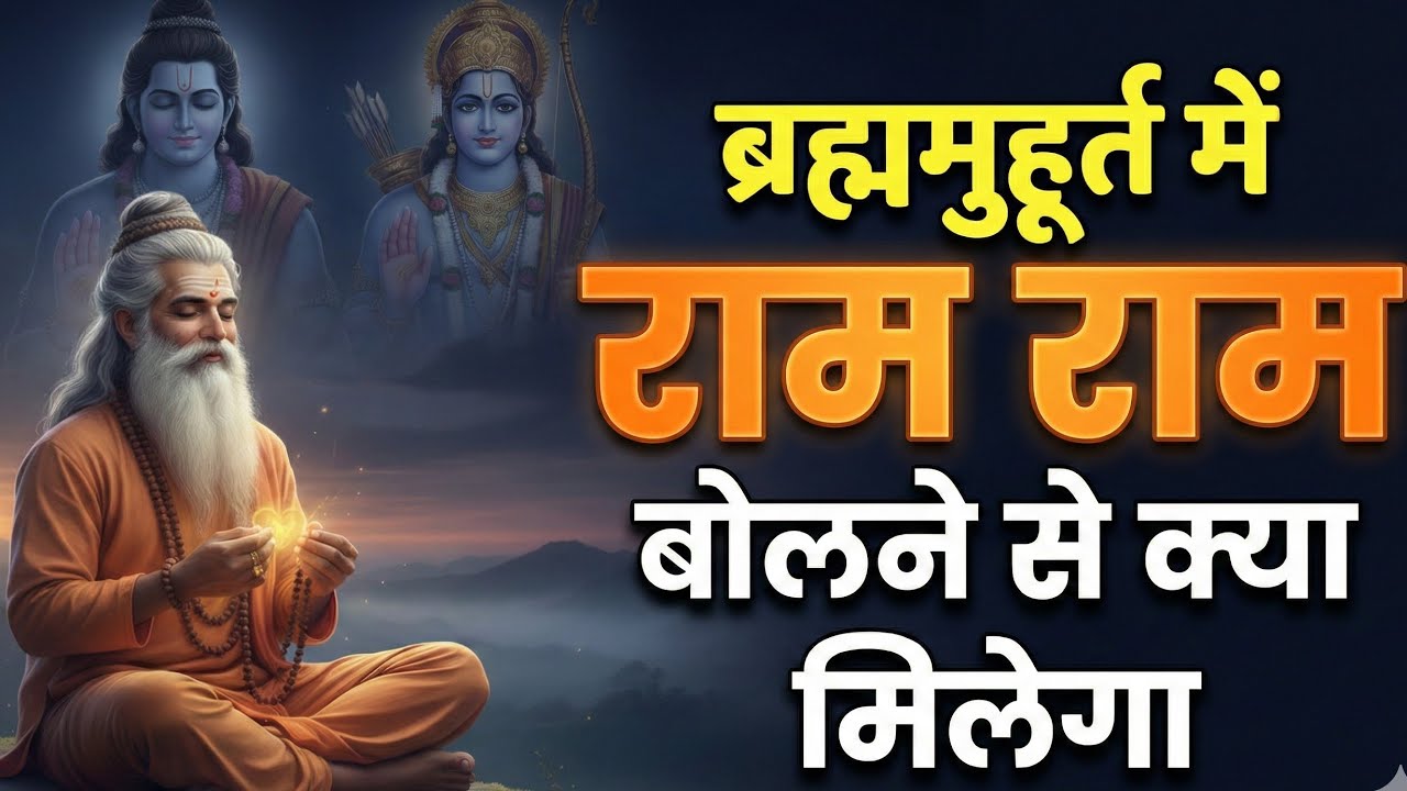 ब्रम्हमुहूर्त मे राम राम बोलने से क्या मिलेगा ? | राम नाम जप से ब्रह्मांड मे होने वाले चमत्कार