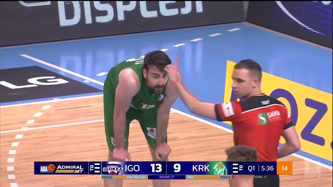 AdmiralBet ABA League 2024/25, Round 27 match: Igokea m:tel – Krka (12.4.2025)