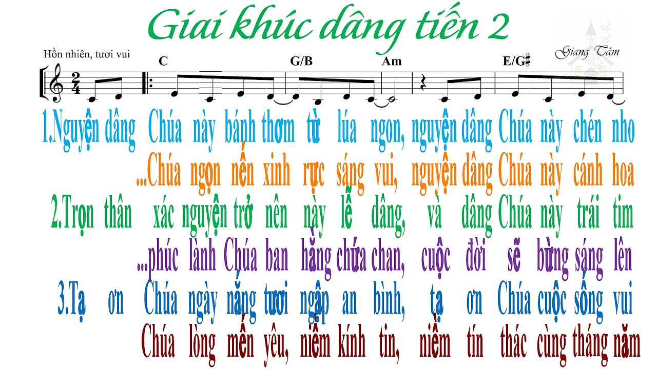 Giai khúc dâng tiến 2 - Giang Tâm - Hiếu Vũ - Kiều Diễm - Mai Anh