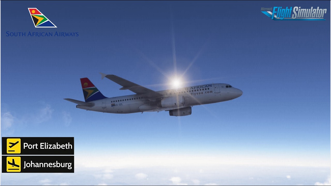 Port Elizabeth to Johannesburg - MSFS 2024 - South African Airways - Say Intentions AI
