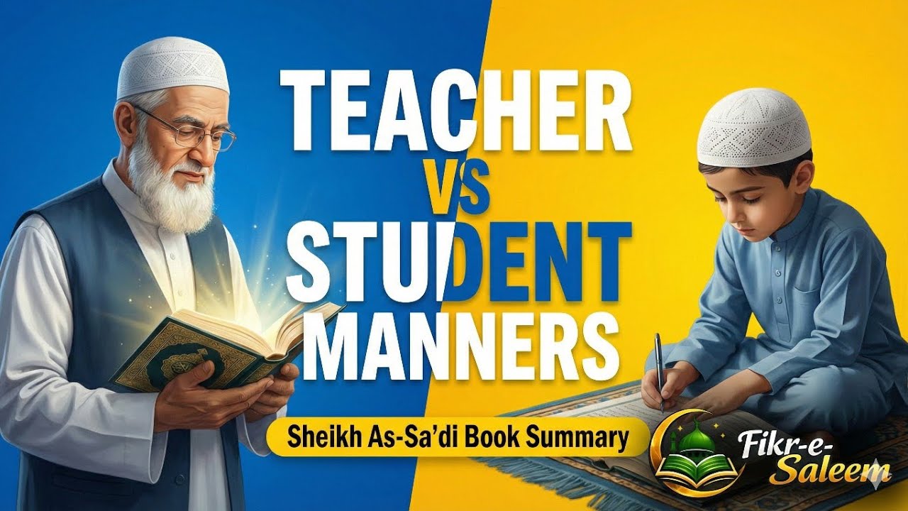 Teacher vs Student Manners | Sheikh As-Sa'di Book Review | Fikr-e-Saleem