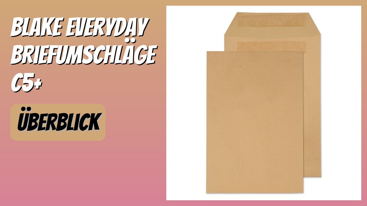 BEWERTUNG (2026): Blake Everyday Briefumschläge C5+. Infos
