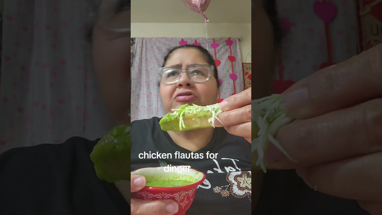 Made chicken flautas for dinner 