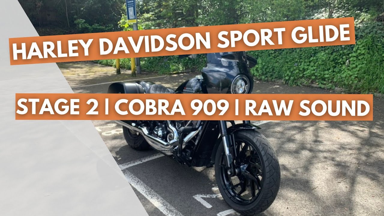 HD SPORT GLIDE RAW SOUND WITH STAGE 2 AND COBRA 909 SLIP ON