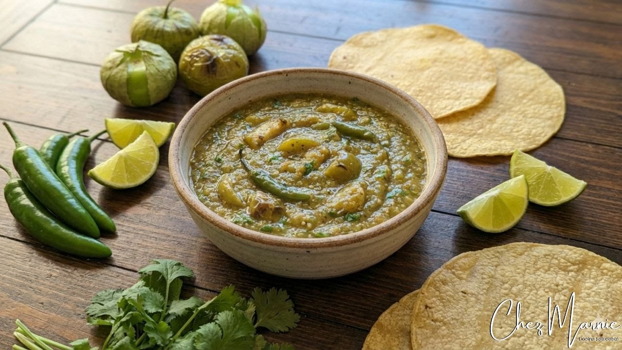 🌶️ ¡Así se hace la mejor SALSA VERDE casera! | Cocida y llena de sabor mexicano