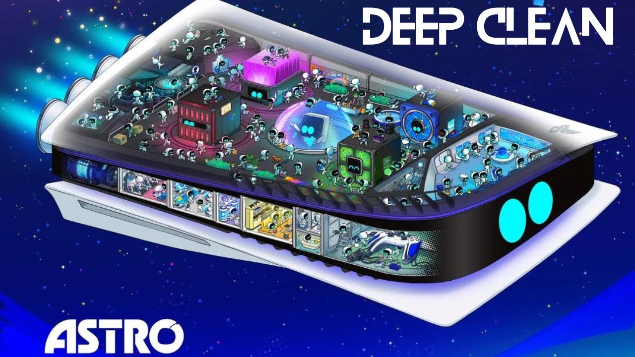 PS5 Cover Plates Deep Clean Astro Bot Style