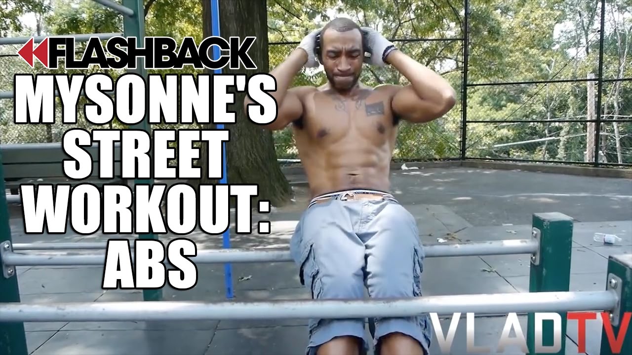 Flashback: Mysonne Demonstrates Ab Routine in Street Workout