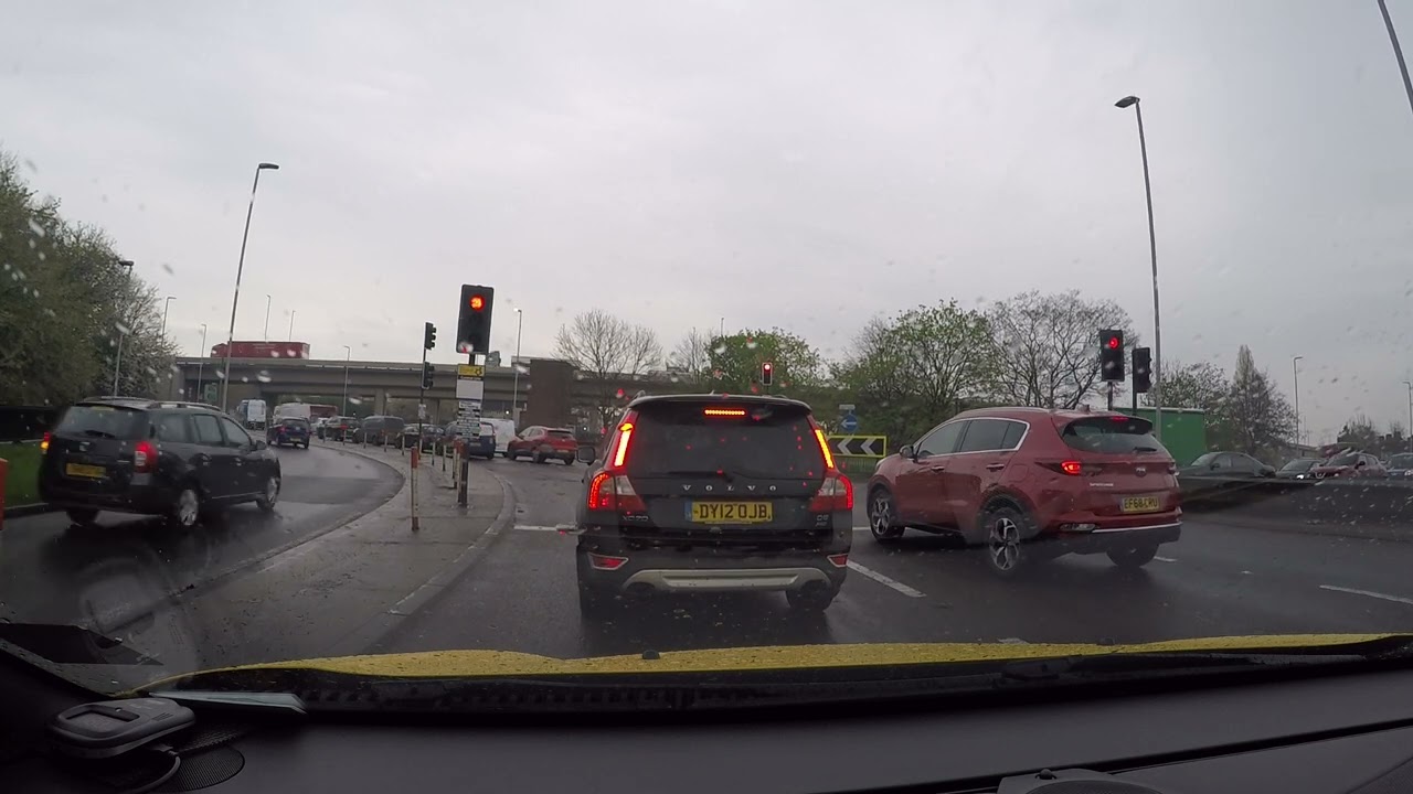 Redbridge Roundabout 3rd Exit from Wanstead direction towards A12 Gants Hill