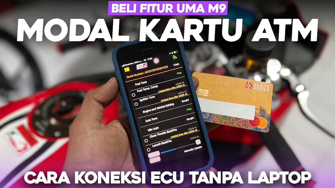 Cara Upgrade Fitur ECU UMA M9 Hanya Dengan Kartu ATM !!