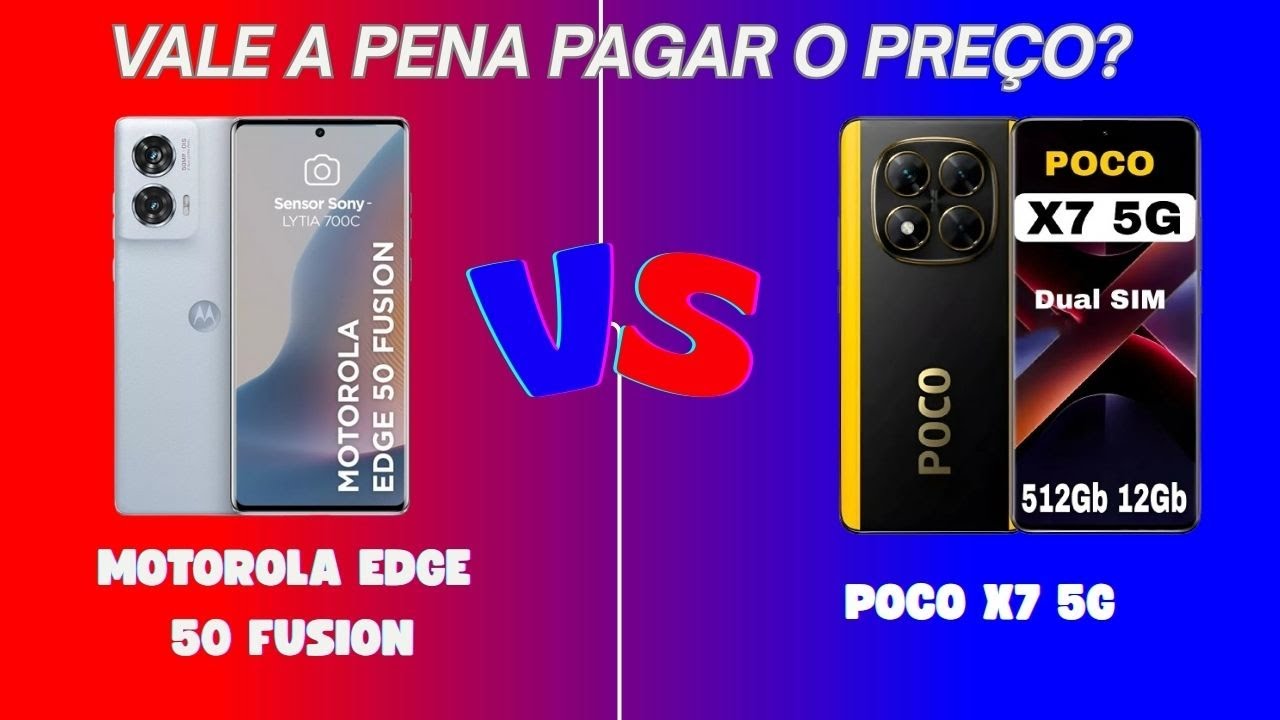 Motorola Edge 50 Fusion ou POCO X7 5G? Descubra o MELHOR em 2025!