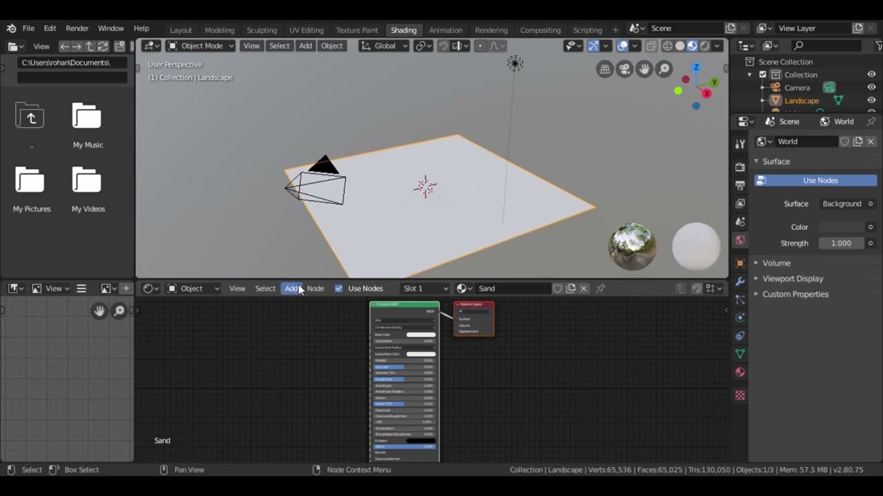 How to make sand in blender 2.8 part 1 || Blender Tutorial || RDX
