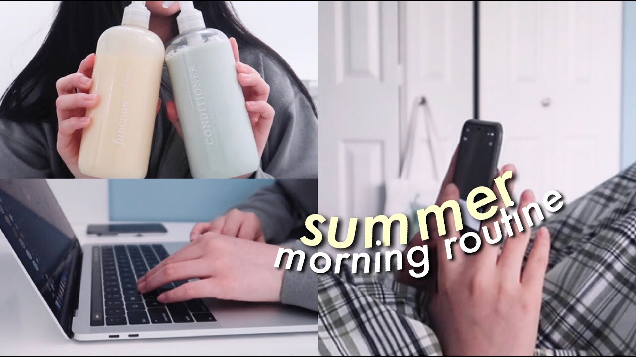 my productive summer morning routine 🛌🍳
