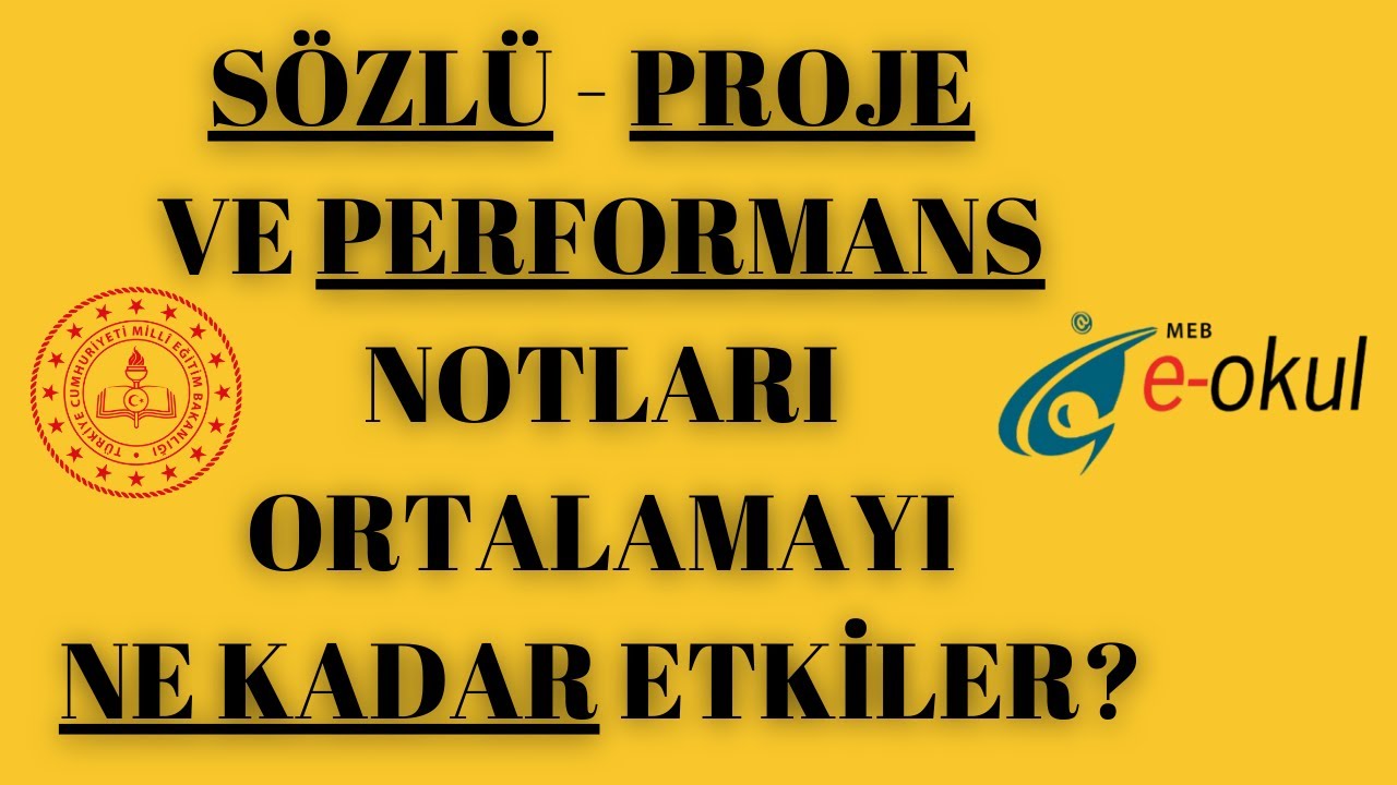 Sözlü Performans Proje Notu Ortalamayı Nasıl Etkiler