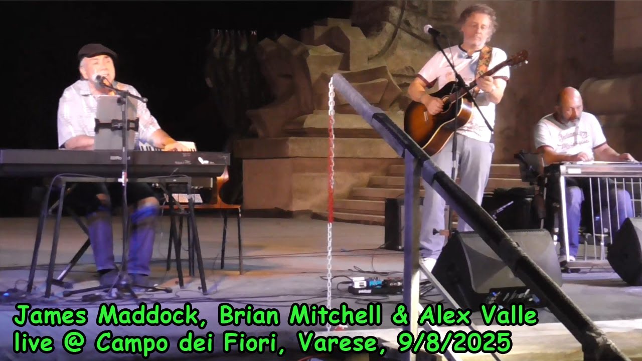 James Maddock, Brian Mitchell, Alex Valle - Live @ Campo  dei Fiori (VA), 09/08/2025