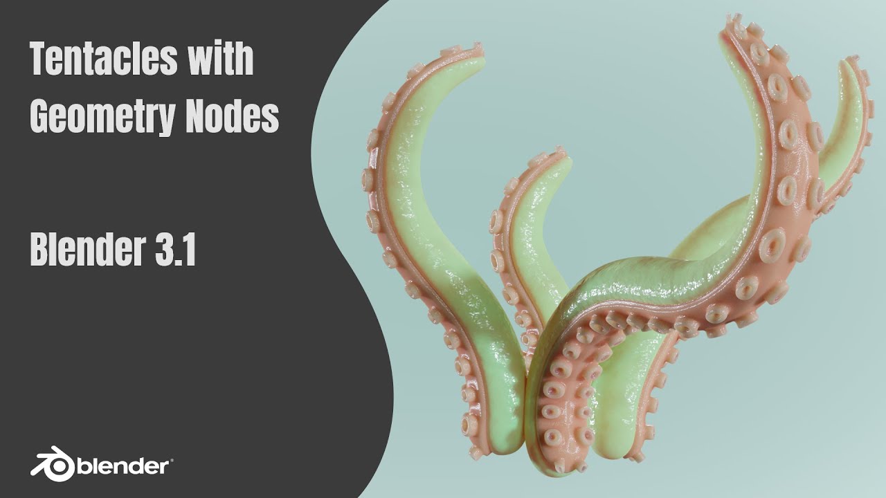 Blender 3.1 — процедурные щупальца с геометрическими узлами