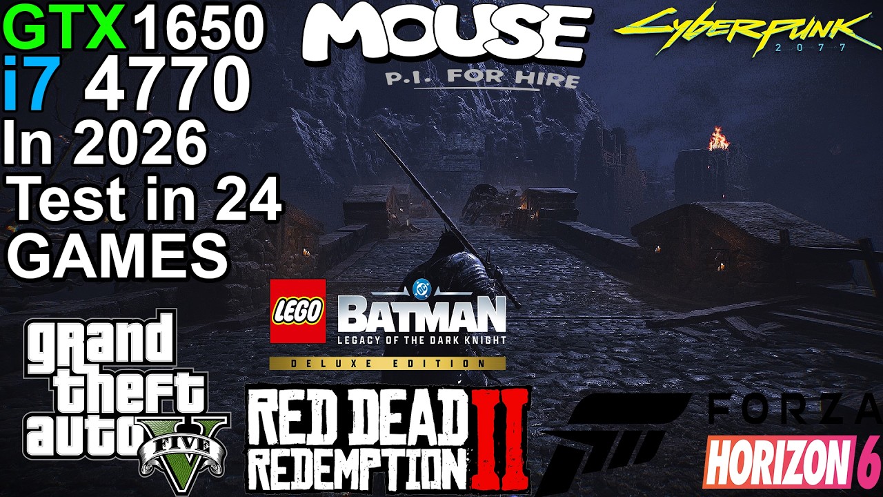 GTX 1650 + i7 4770 in 2026 - Test 24 Games