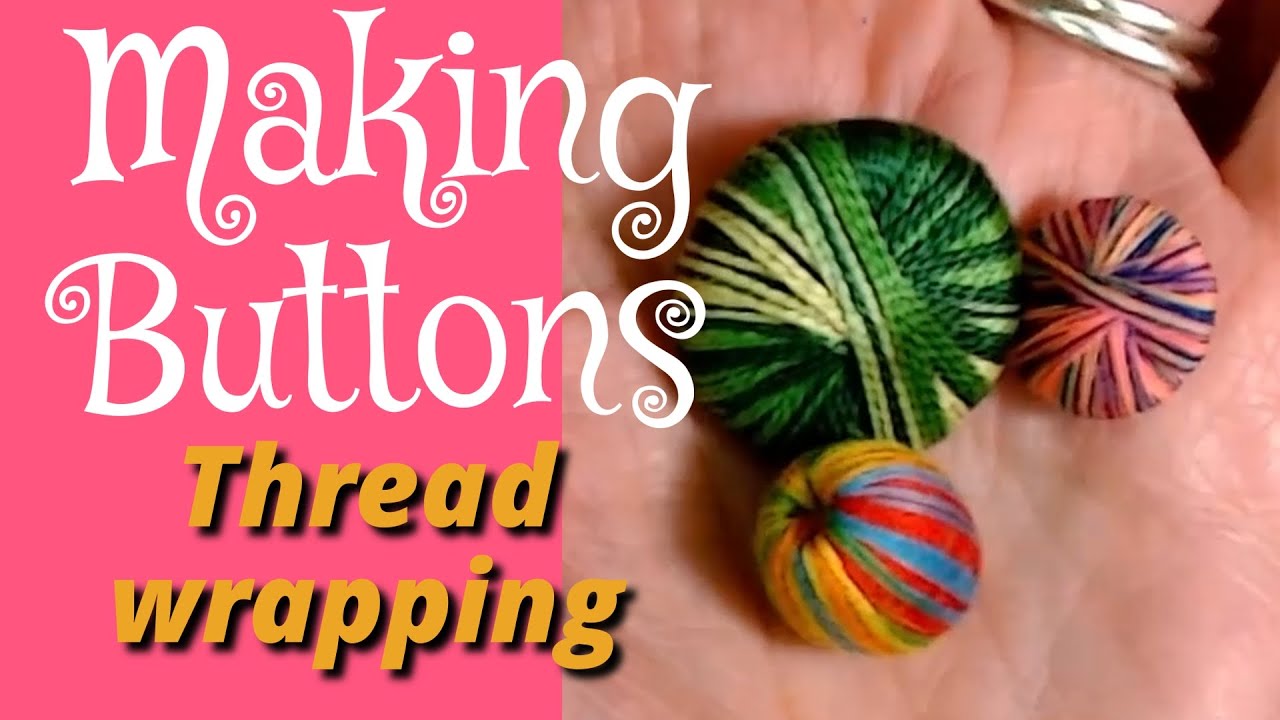 Let's try making Buttons || Thread-wrapped beads