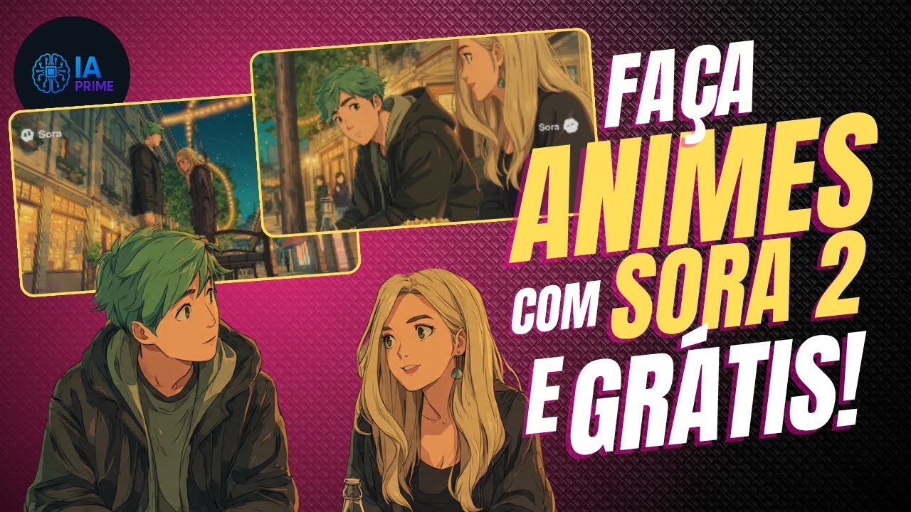 🎌  FAÇA ANIMES INCRÍVEIS com o SORA 2 grátis!