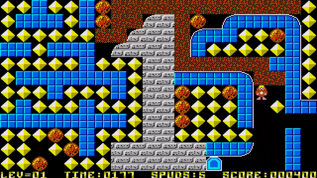 ATARI ST Rockfall Special Edition SOS 1992 PD By Jason Brasier BOUDERDASH REPTON CLONE BOULDER DASH