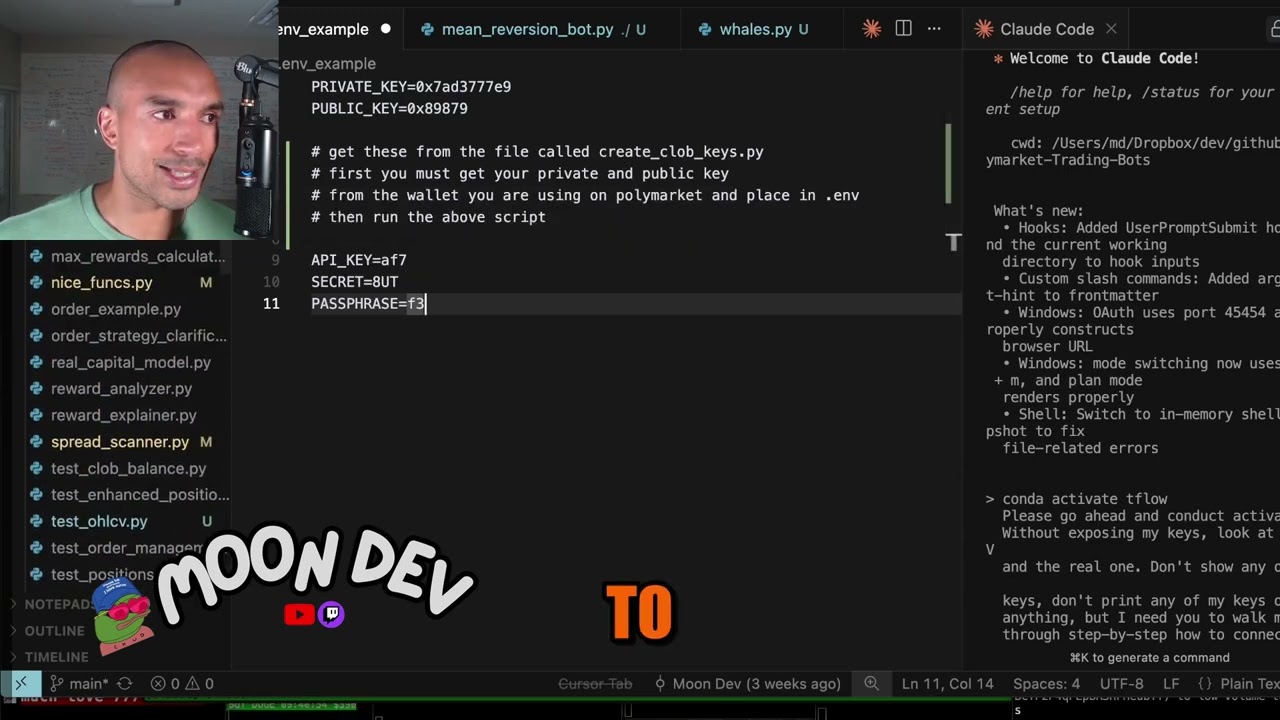Comprehensive teaching walkthrough explaining Polymarket API connections publicly.