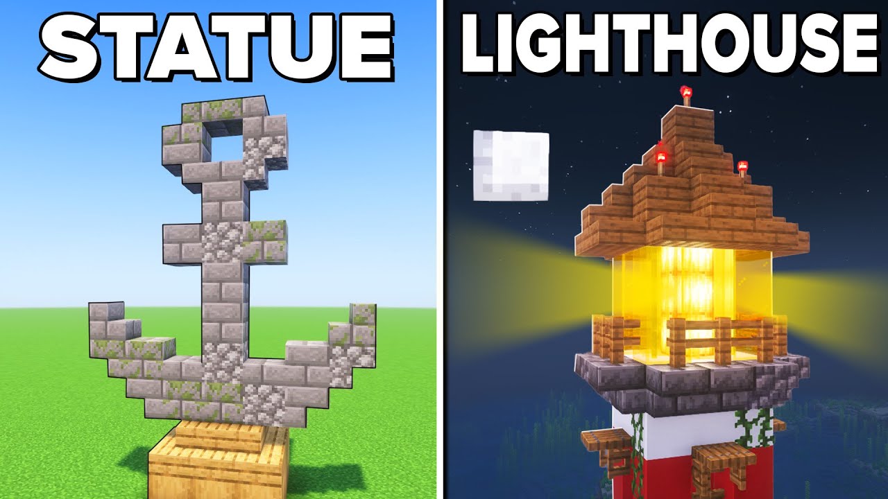 Minecraft: 10+ Fishing VILLAGE Build Hacks!