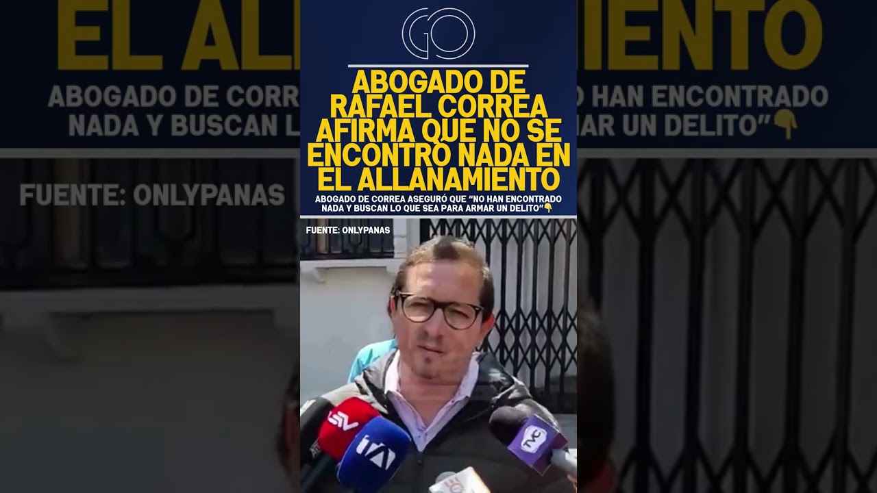 ABOGADO DE CORREA ARREMETE CONTRA FISCAL&Iacute;A POR ALLANAMIENTO A LA SEDE DE LA RC5