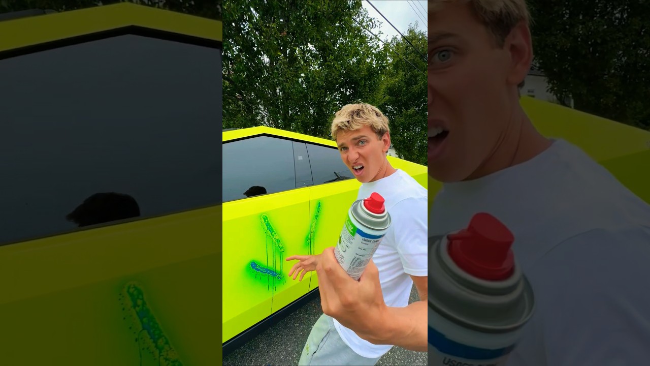 Someone VANDALIZED my CYBERTRUCK!! 😱