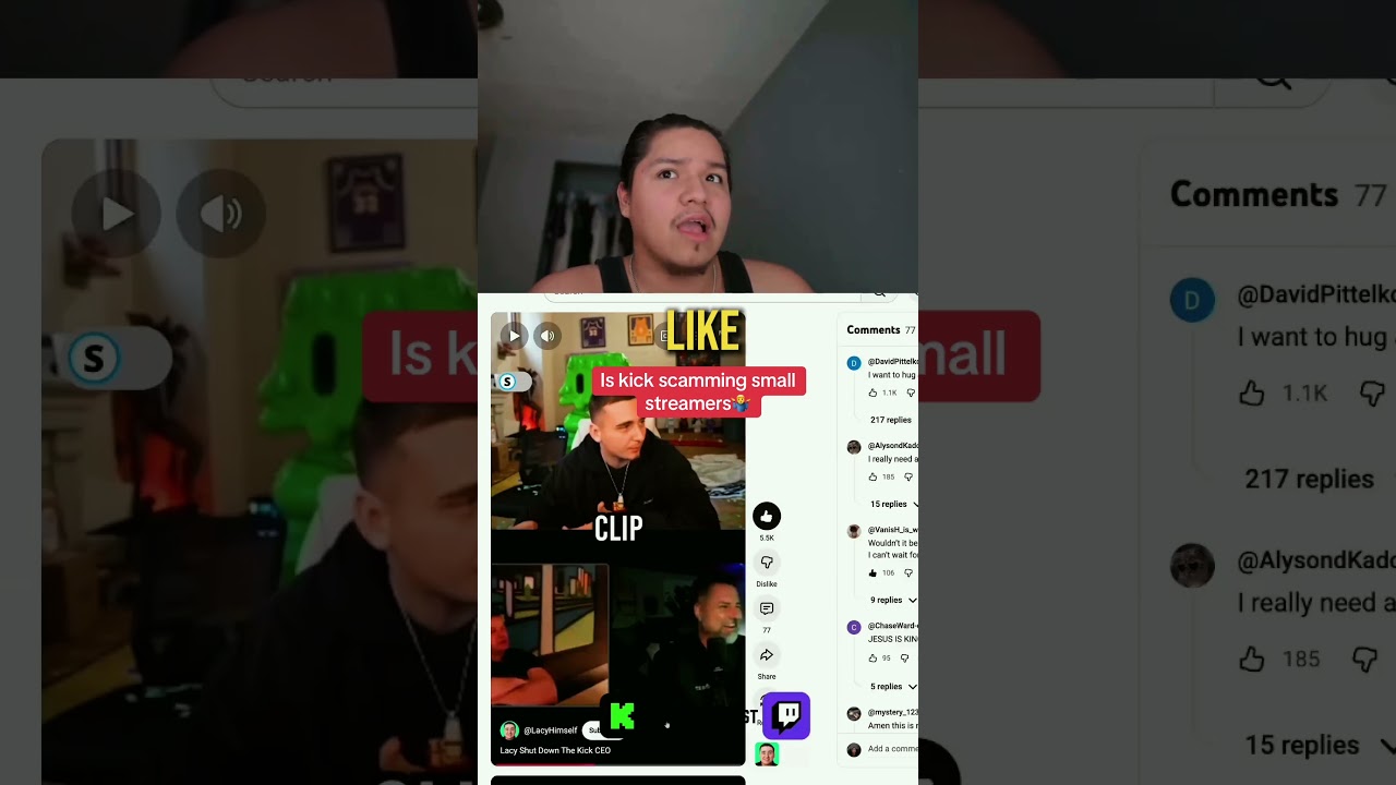 Is kick scamming streamers 🤷&zwj;♂️ #kick #streamers #fabian #lacy