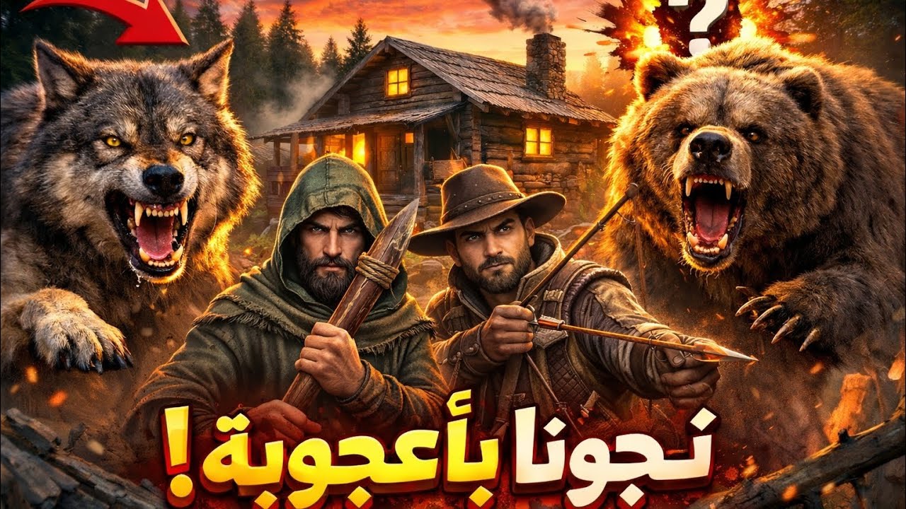 هجوم الذئاب والدببة علينا! 😱 هل سننجو في آخر لحظة؟ اكتشف ما حدث داخل الملجأ!