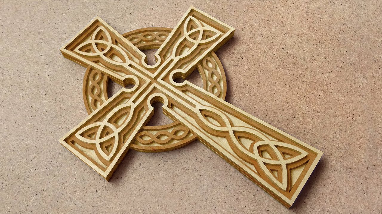 Making of Celtic cross - scroll saw pattern