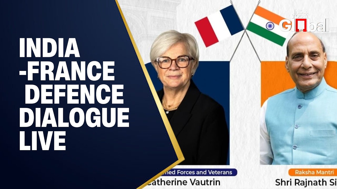 LIVE: Rajnath Singh & French Minister Vautrin Co-Chair India–France Defence Dialogue