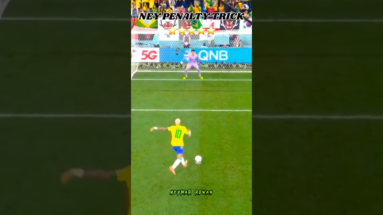 Neymar Brazil penalty trick shot🇧🇷⭐️#neymar #football #skills