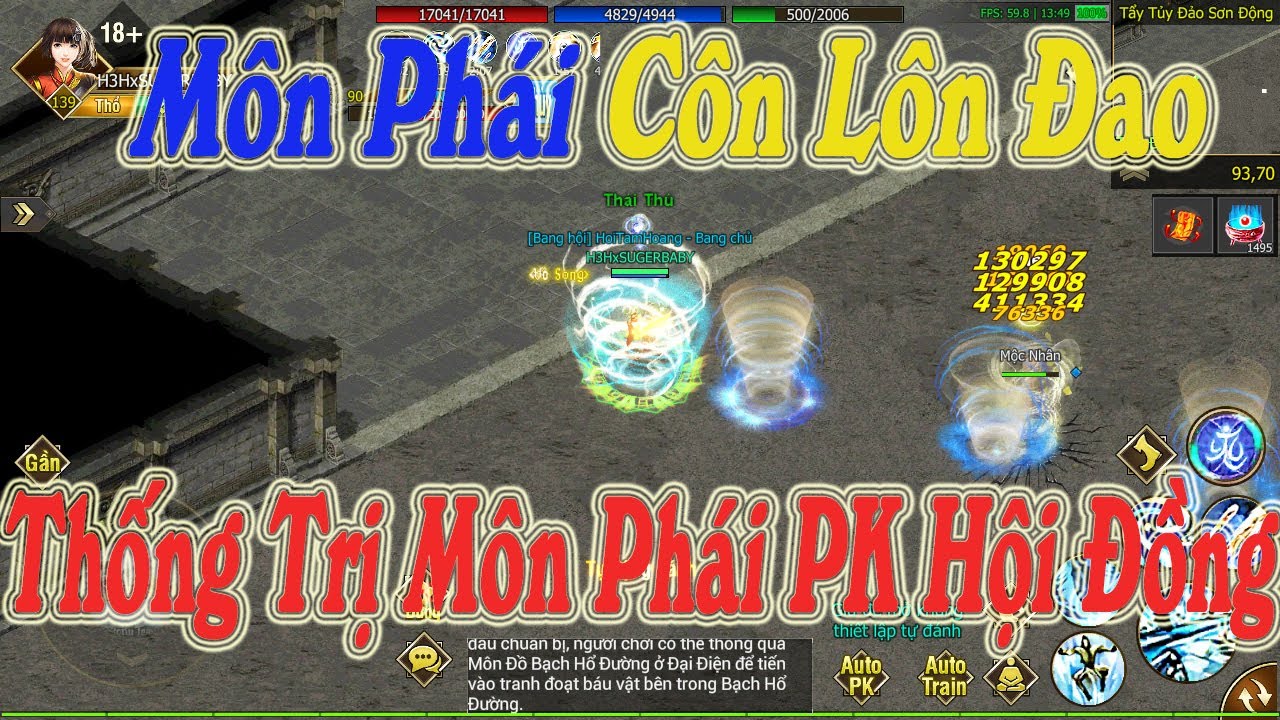 Côn Lôn Đao Môn Phái Thống Trị PK Hội Đồng Tại Game Kiếm Đế Mobile