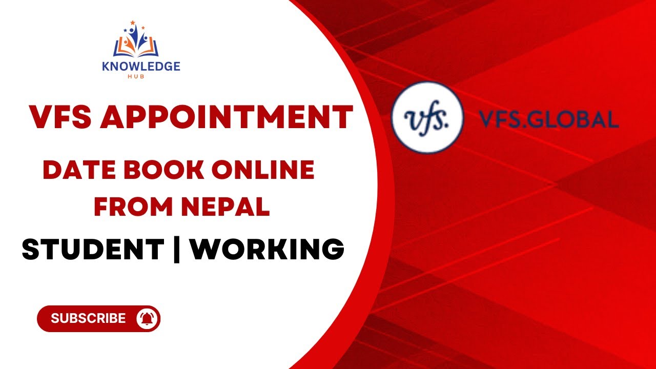 VFS Appointment Date Book | From Nepal | VFS GLOBAL NEPAL