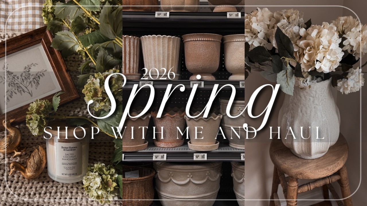 Spring Shop With Me & Haul | 2026 Spring Decorating Ideas | Vintage Spring Decor