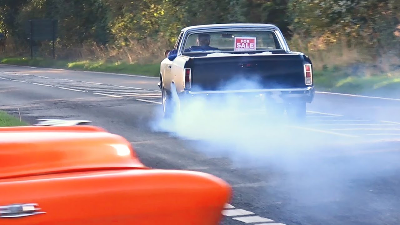 Hot Rods leaving a Car Show 2016