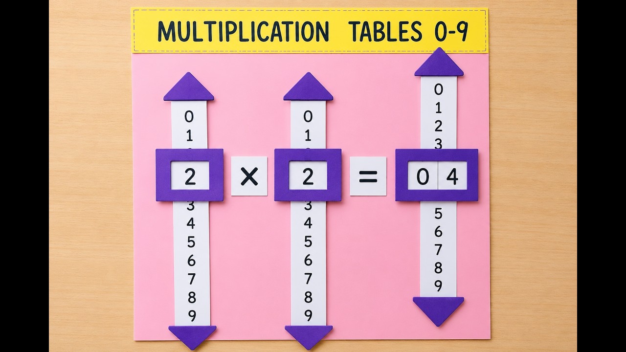 Maths Working Model | Multiplication Table Wheel For Students | Maths TLM For Students | The4Pillars