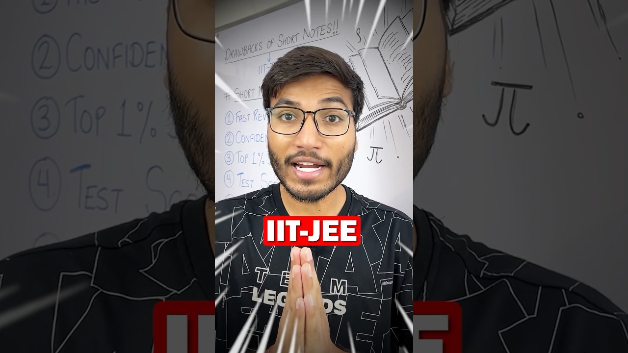 ❌Don&rsquo;t Make SHORT NOTES?!😱| IIT-JEE #jee #motivation