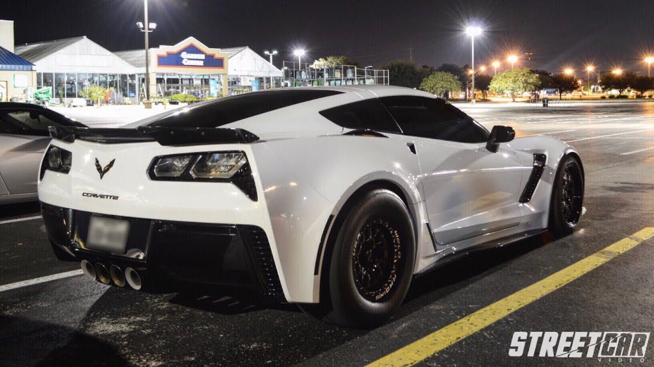 F1X C7 Z06 takes on boosted Mustangs, 1000hp GT-R and another F1X C7Z on the STREET!!!