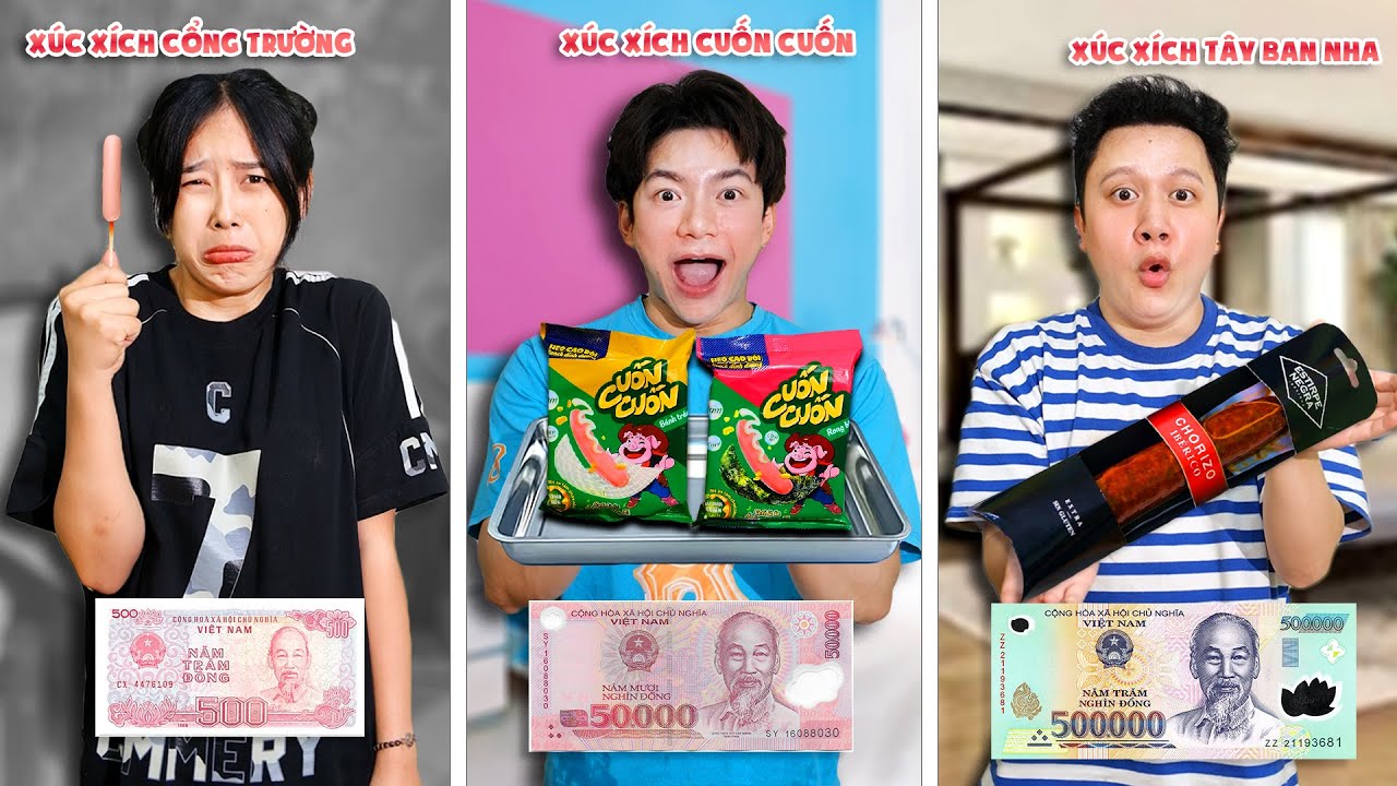 Ăn Tất Cả Các Loại Xúc Xích Từ 500đ Đến 500K! - Xúc Xích Cuốn Bánh Tráng, Xúc xích Tây Ban Nha, ...